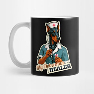 Doberman nurse Mug